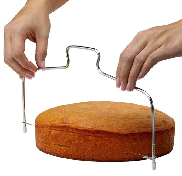 Nož za rezanje biskvitne torte 32cm 2 konca