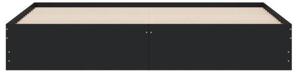 Okvir kreveta s ladicama crni 160x200 cm konstruirano drvo - Crna / 160 x 200 cm