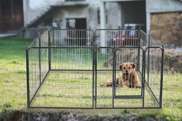 8 delna kovinska visoka ograda za kužke ali mačke - malatec