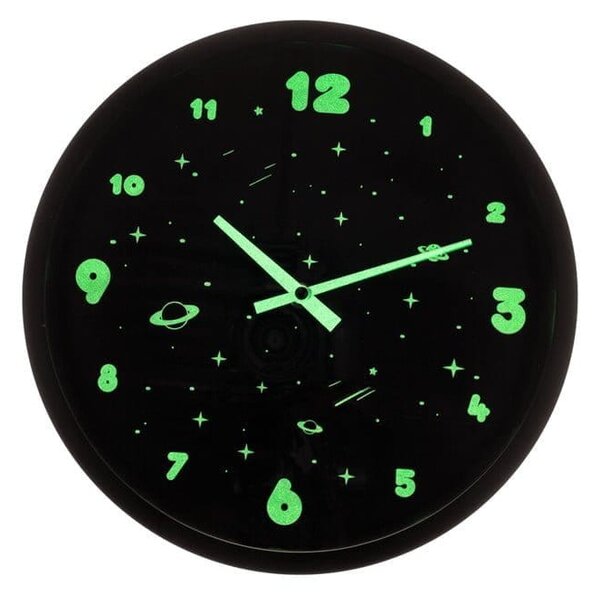 Analogni sjajni zidni sat 29cm Prostor