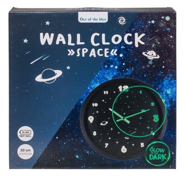 Analogni sjajni zidni sat 29cm Prostor