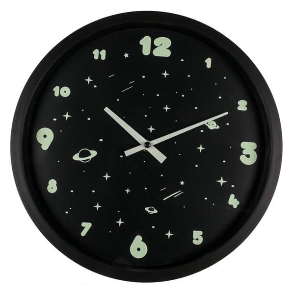 Analogni sjajni zidni sat 29cm Prostor