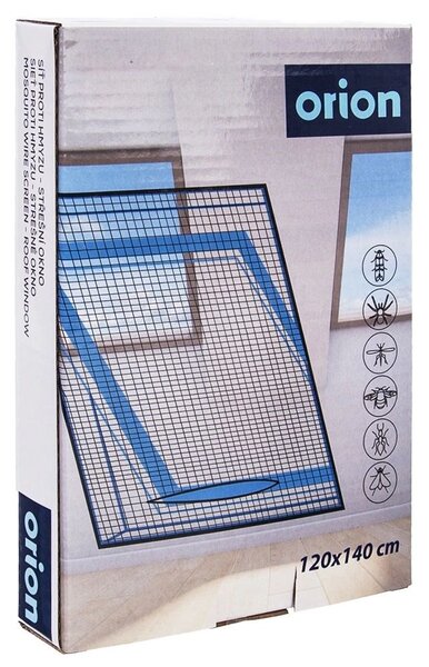 Univerzalni komarac za krovni prozor mosk Mosquito 140x120cm crni