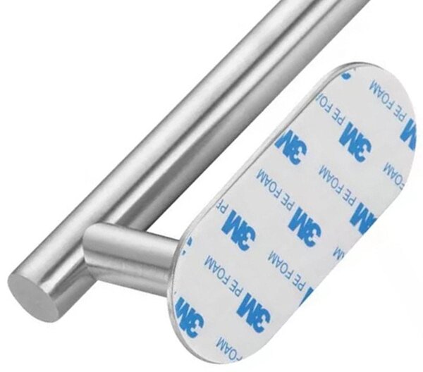 Inox samo -adhezivni držač ručnika od 3m 40 cm srebra
