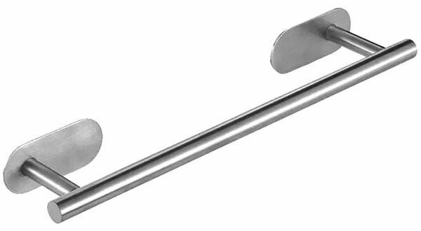 Inox samo -adhezivni držač ručnika od 3m 40 cm srebra