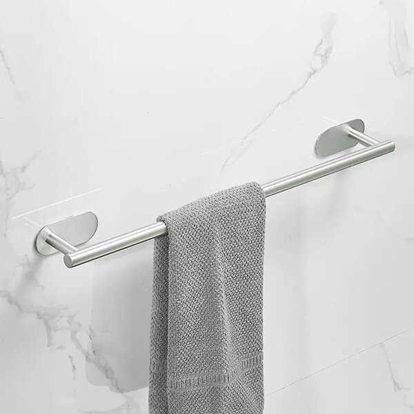 Inox samo -adhezivni držač ručnika od 3m 40 cm srebra