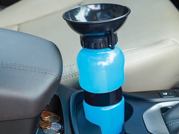 Prenosni bidon z lijakom za pse 500ml - verk group