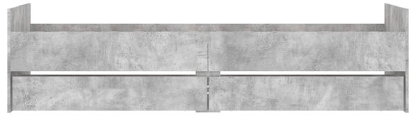 Okvir kreveta s ladicama boja betona 75 x 190 cm za jednu osobu - Siva / 75 x 190 cm