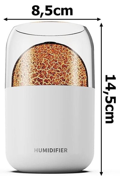 Moderni led rgb difuzor vlažilec zraka izparjevalnik 300ml usb - verk group