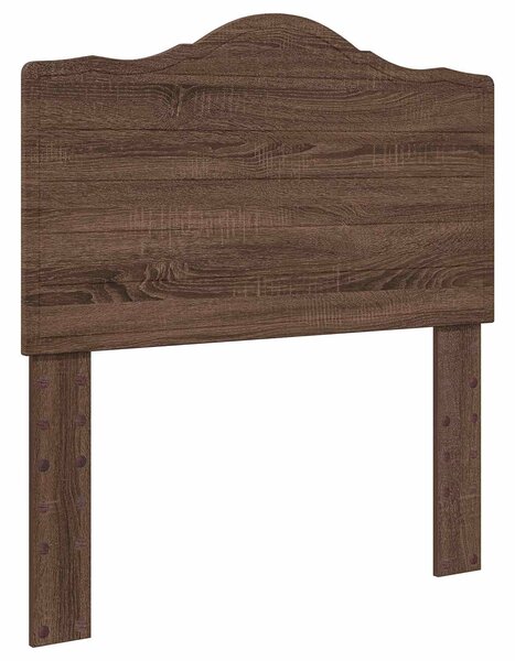 Krevet s od storage Smeđi hrast 70 x 190 cm Konstruirano drvo - Smeđa / 70 x 190 cm