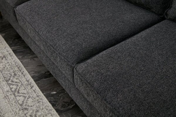 Atelier Del Sofa Kutna garnitura, Antracit Zlato, Berlin Left - Anthracite, Gold