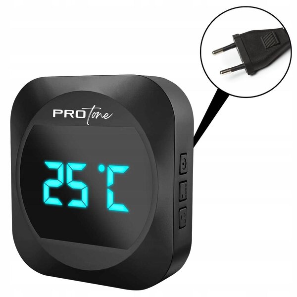 220V LCD bežično zvono i 38 termometar do 300m crne