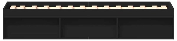 Okvir kreveta crni 75 x 190 cm mali za jednu osobu - Crna / 75 x 190 cm