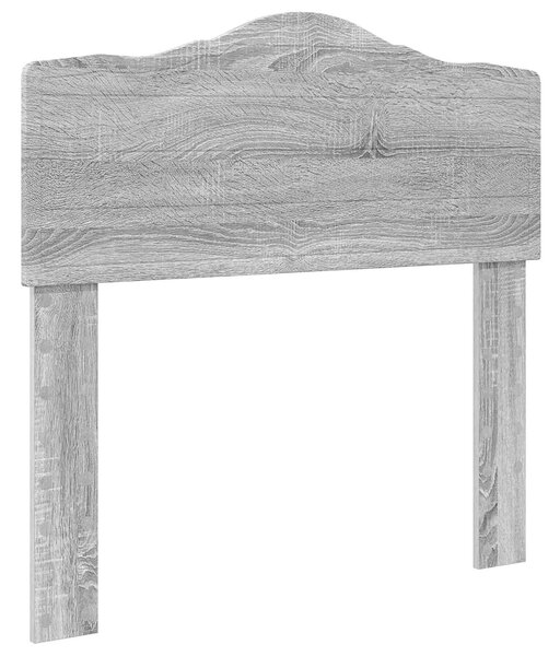 Krevet s od storage Siva Sonoma 70 x 190 cm Konstruirano drvo - Siva / 70 x 190 cm