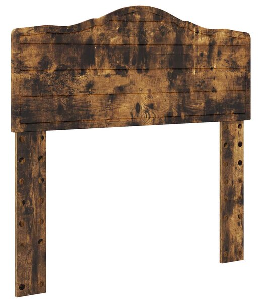Krevet s od storage s uzglavljem Dimljeni hrast 70 x 190 cm - Smeđa / 70 x 190 cm