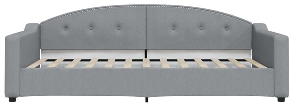 Dnevni krevet na razvlačenje svjetlosivi 100x200 cm od tkanine - Siva / 100 x 200 cm