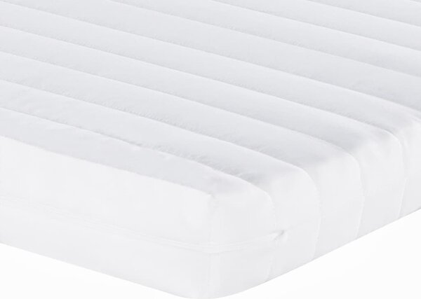 Dnevni krevet na razvlačenje svjetlosivi 90 x 200 cm od tkanine - Siva / 90 x 200 cm