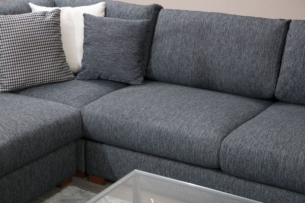 Atelier Del Sofa Kutna garnitura LOOP 7, antracit, Loop 7