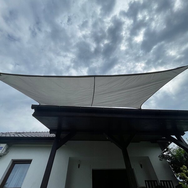 Vodootporna UV vrtna sjenovita jedro 3x2m pravokutno sivo