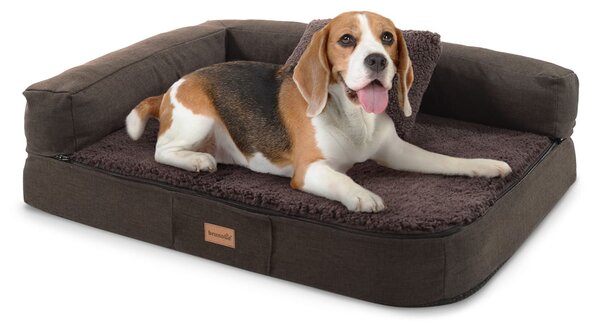 Brunolie Bruno, krevet za psa, podloga za psa, periva, ortopedska, protuklizna, prozračna, memorijska pjena, veličina S (80 × 10 × 60 cm)