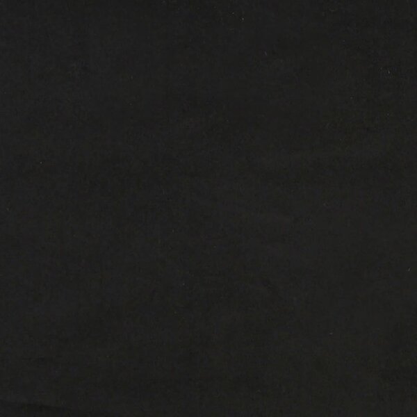 Krevet s madracem crni 80 x 200 cm baršunasti - Crna / 80 x 200 cm