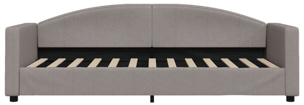 Dnevni krevet s madracem smeđesivi 80 x 200 cm od tkanine - Tupe / 80 x 200 cm