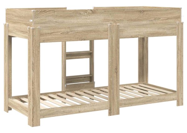 Krevet na kat za djecu Sonoma hrast 75 x 190 cm - Smeđa / 75 x 190 cm