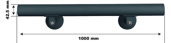 Ograda stubišta od nehrđajućeg čelika 100cm antracit