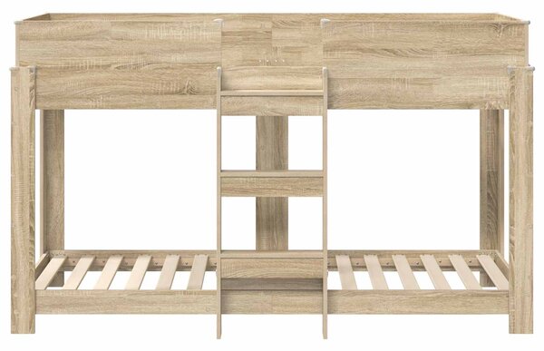 Krevet na kat za djecu Sonoma hrast 75 x 190 cm - Smeđa / 75 x 190 cm