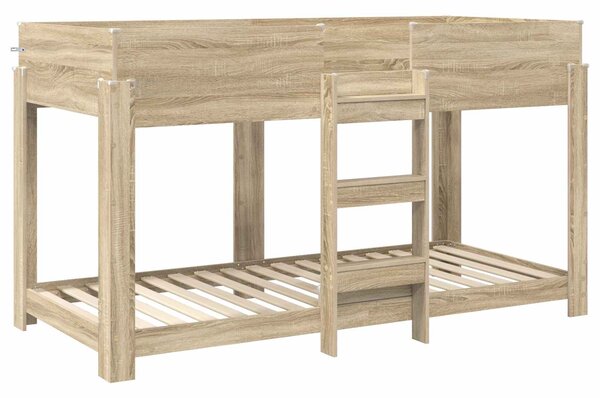 Krevet na kat za djecu Sonoma hrast 80 x 200 cm - Smeđa / 80 x 200 cm