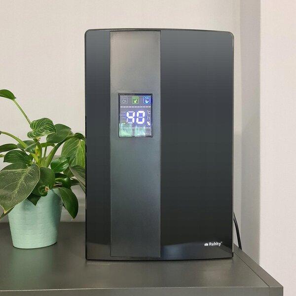 2V1 90W odvlaživač i pročišćivač zraka LCD - Apsorber vlage 1,8L crni