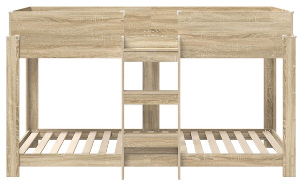 Krevet na kat za djecu Sonoma hrast 80 x 200 cm - Smeđa / 80 x 200 cm
