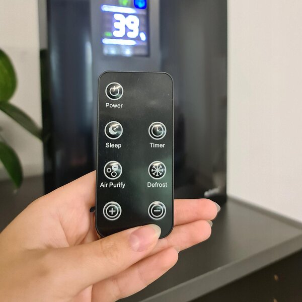 2V1 90W odvlaživač i pročišćivač zraka LCD - Apsorber vlage 1,8L crni