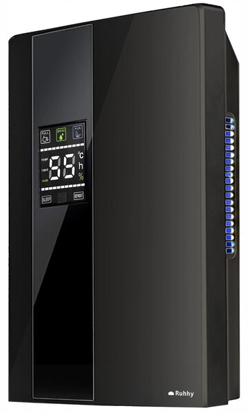 2V1 90W odvlaživač i pročišćivač zraka LCD - Apsorber vlage 1,8L crni