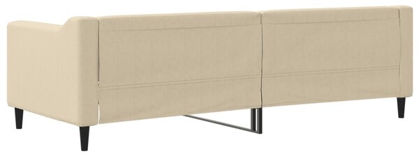 Dnevni krevet krem 80 x 200 cm od tkanine - Krema / 80 x 200 cm