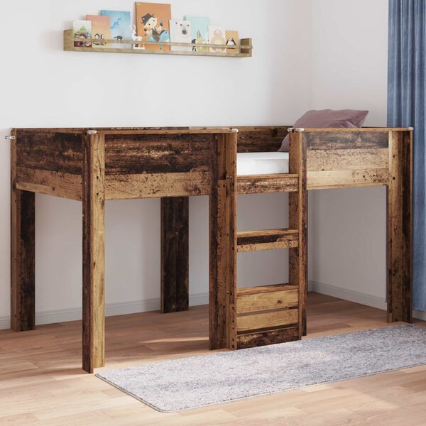Krevet na kat za djecu Staro drvo 80 x 200 cm Konstruirano drvo - Smeđa / 80 x 200 cm