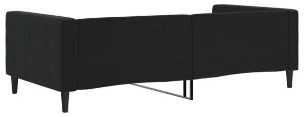 Dnevni krevet crni 100 x 200 cm baršunasti - Crna / 100 x 200 cm