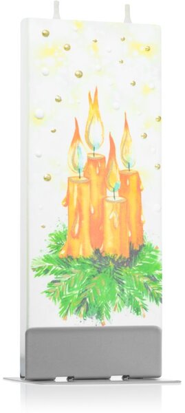 Flatyz Holiday Advent Wreath with Four Candles ukrasna svijeća 6x15 cm