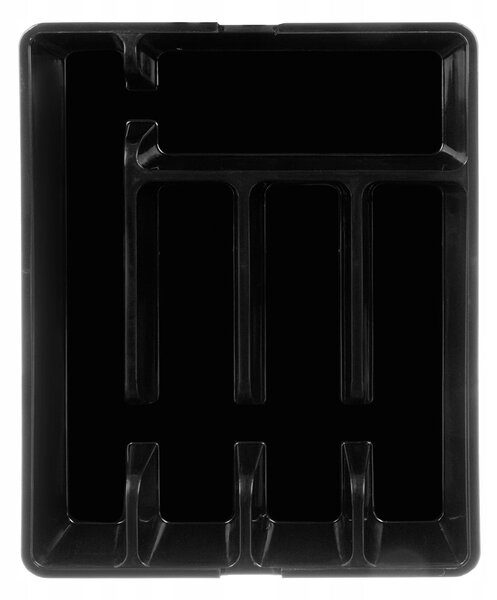 Podesivi organizator pribora za jelo za kuhinjske ladice do 44 cm crne
