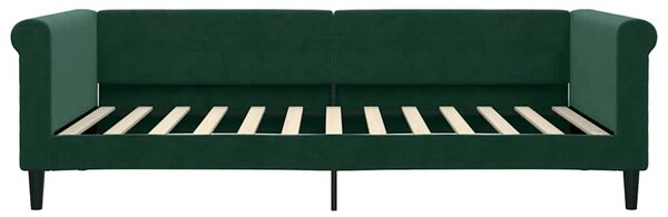 Dnevni krevet tamnozeleni 100 x 200 cm baršunasti - Zelena / 100 x 200 cm