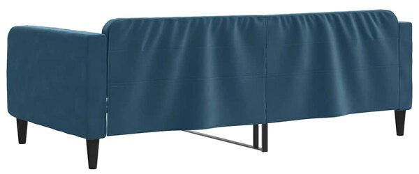 Dnevni krevet plavi 100 x 200 cm baršunasti - Plava / 100 x 200 cm