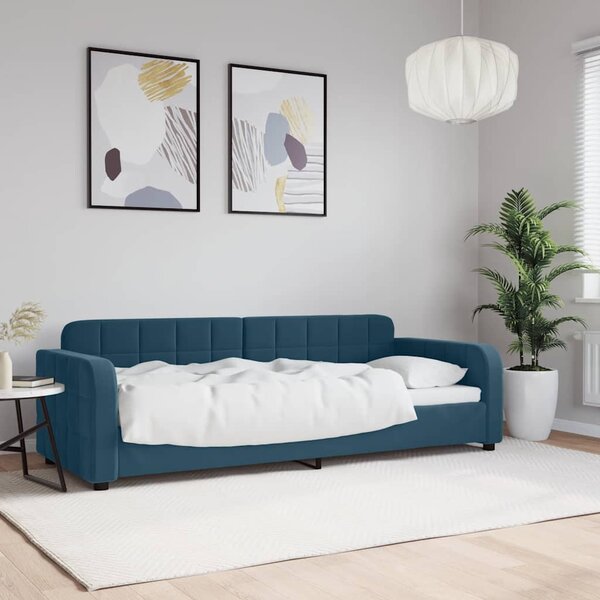 Dnevni krevet plavi 80 x 200 cm baršunasti - Plava / 80 x 200 cm