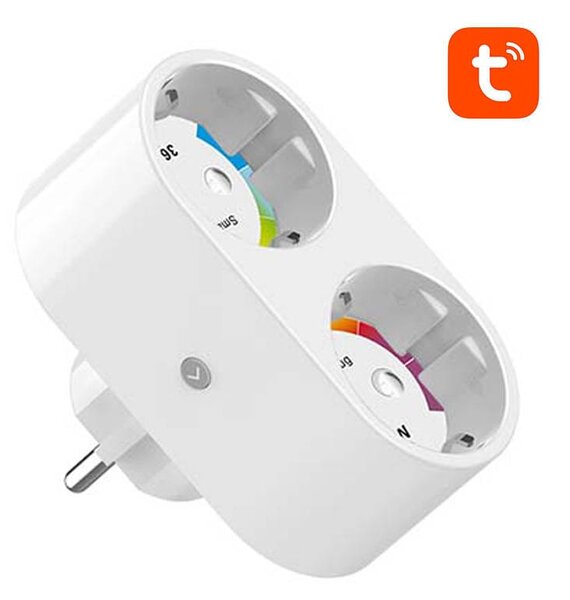 Dvostruka pametna wifi utičnica do 3680W tuya alexa google asistent