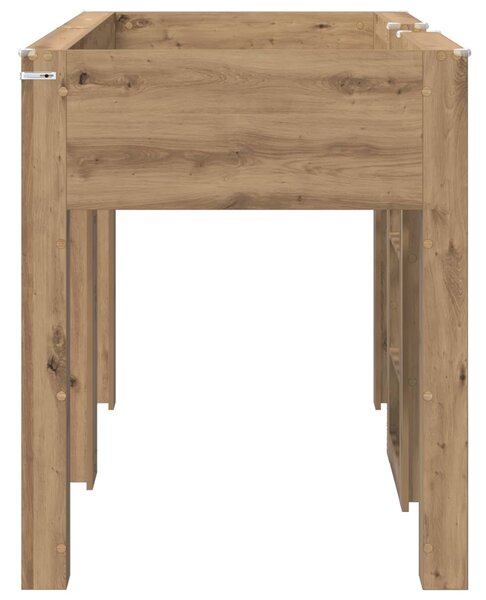 Krevet na kat za djecu s pohranom Umjetnički hrast 75 x 190 cm - Smeđa / 75 x 190 cm