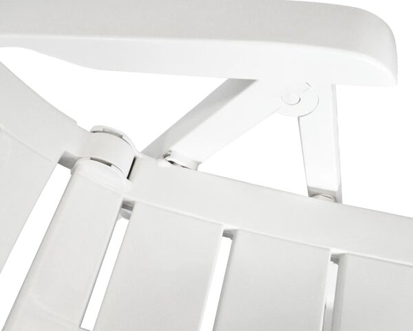 3-dijelni bistro set od plastike bijeli - Bijela / N/A