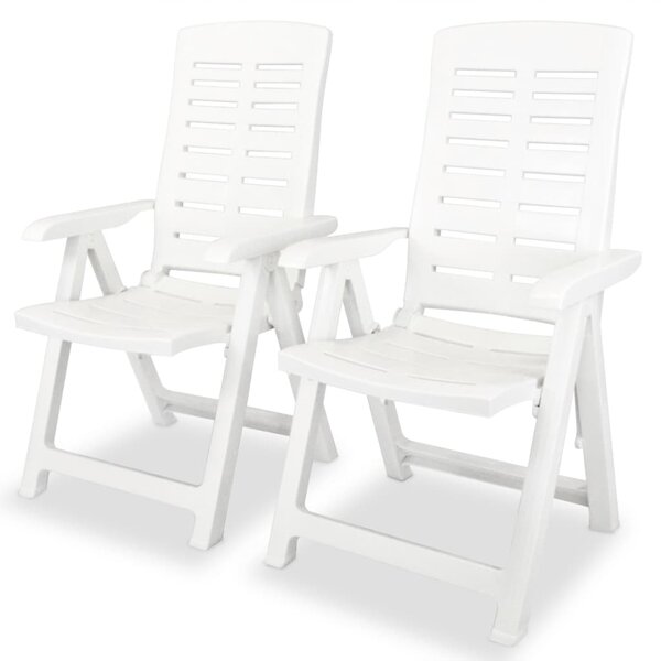 3-dijelni bistro set od plastike bijeli - Bijela / N/A