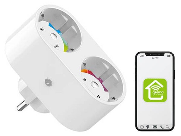Dvostruka pametna wifi utičnica do 3680W tuya alexa google asistent