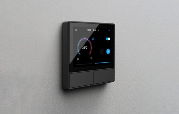 Zidni wifi prekidač i termostat lcd touch crni ewelink alexa google asistent