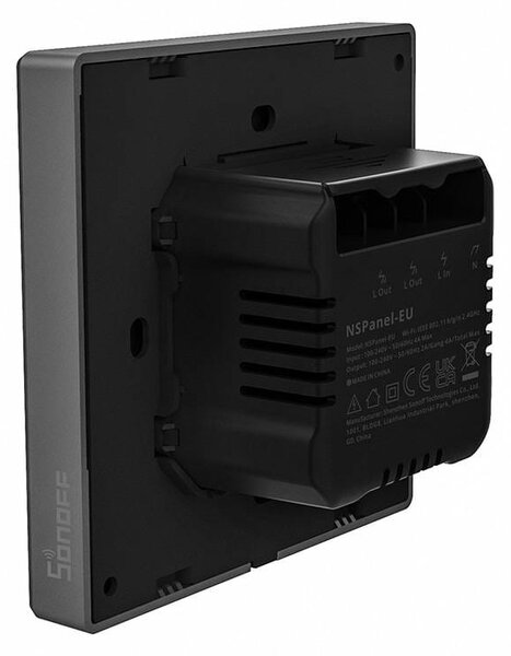 Zidni wifi prekidač i termostat lcd touch crni ewelink alexa google asistent