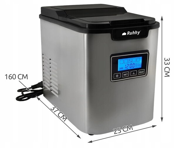 120W LCD bar Izrada akademije izrade kockica leda 2,2L ledomat inox